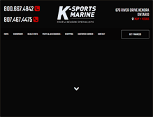 Tablet Screenshot of ksportsmarine.com